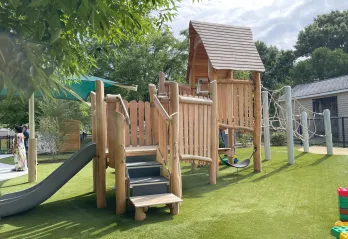 image of outdoor playscape