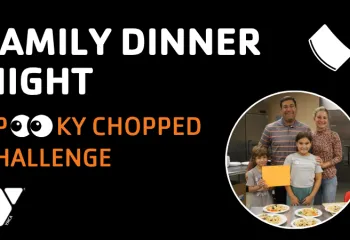 graphic for family dinner night spooky chopped challenge