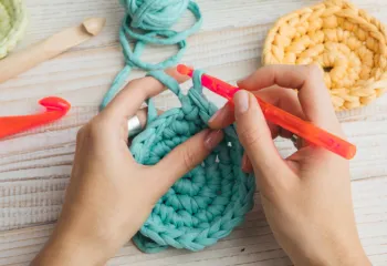 colorful crocheting