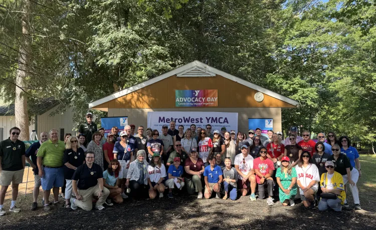 Local leaders meet at the MetroWest YMCA Summer Camp in Hopkinton to learn about the organization's youth-serving programs