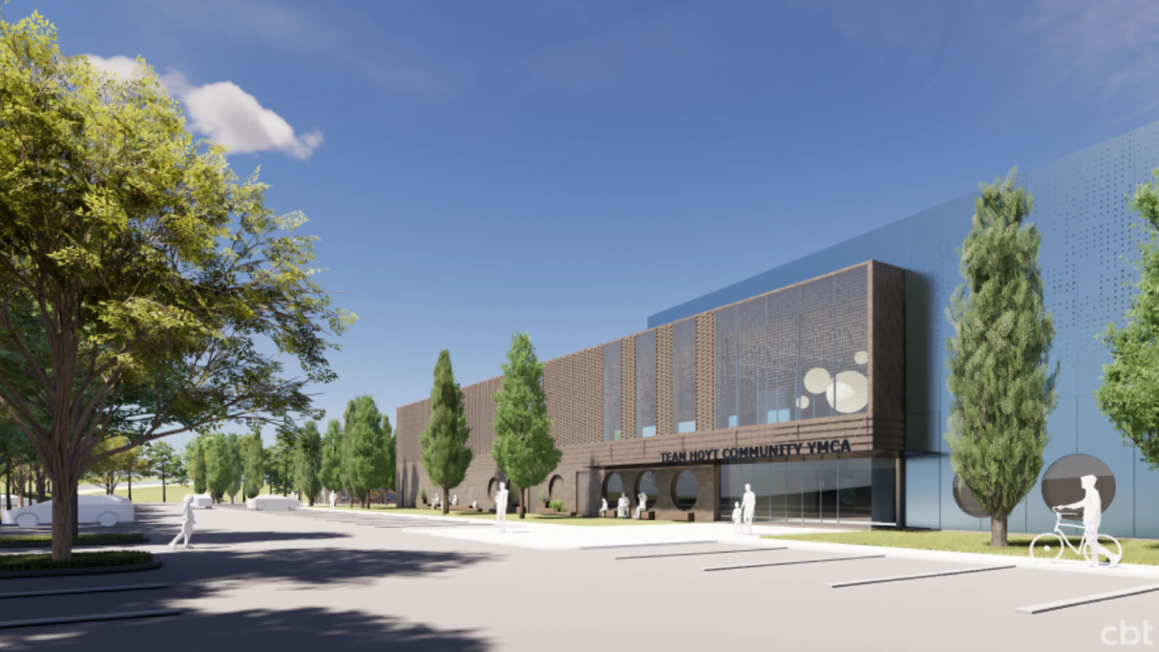 exterior shot of ymca building