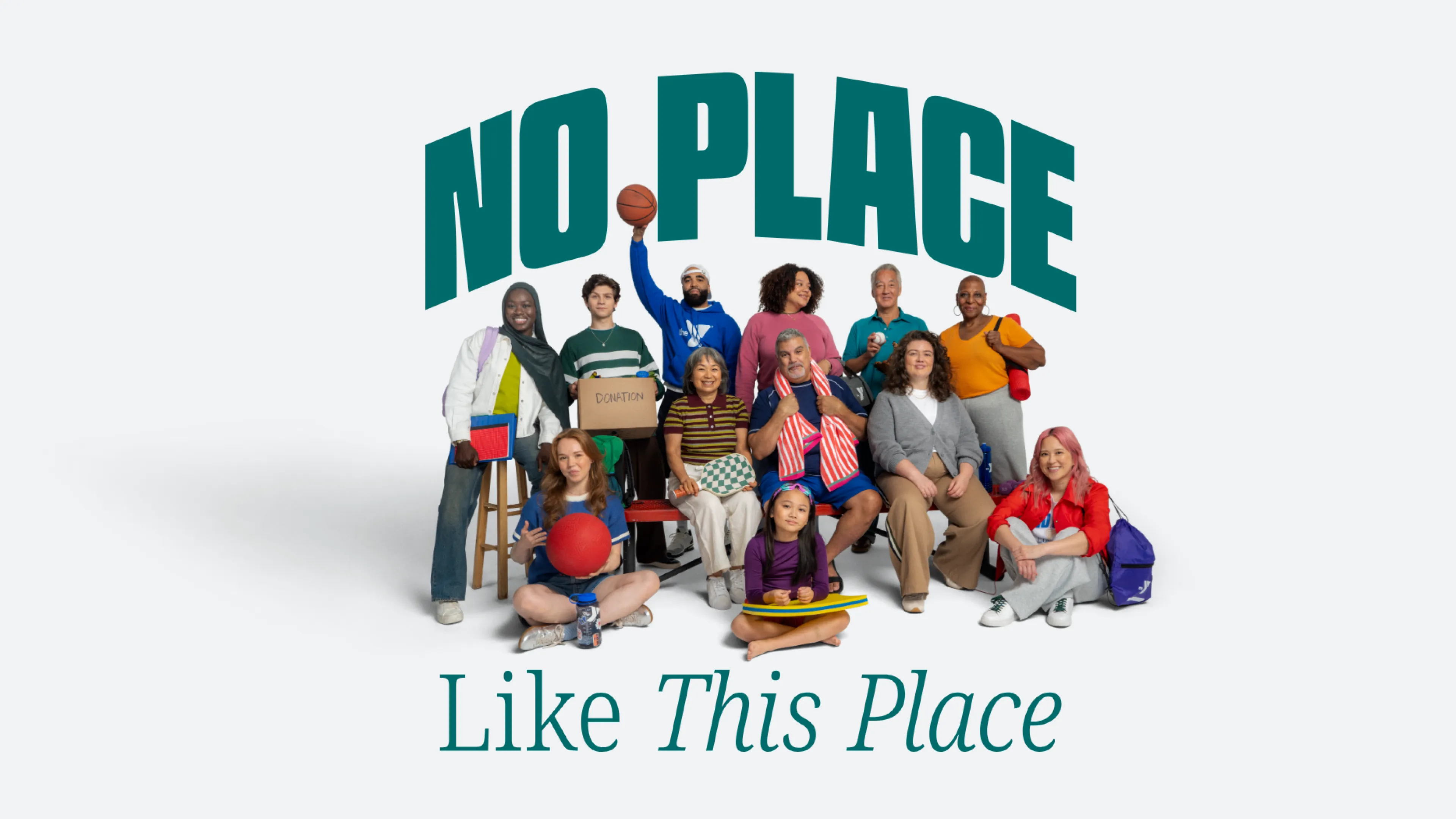 A group of community members of all ages and backgrounds