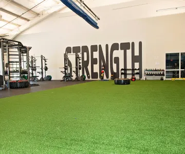 Turf area of the Framingham Branch Wellness Center