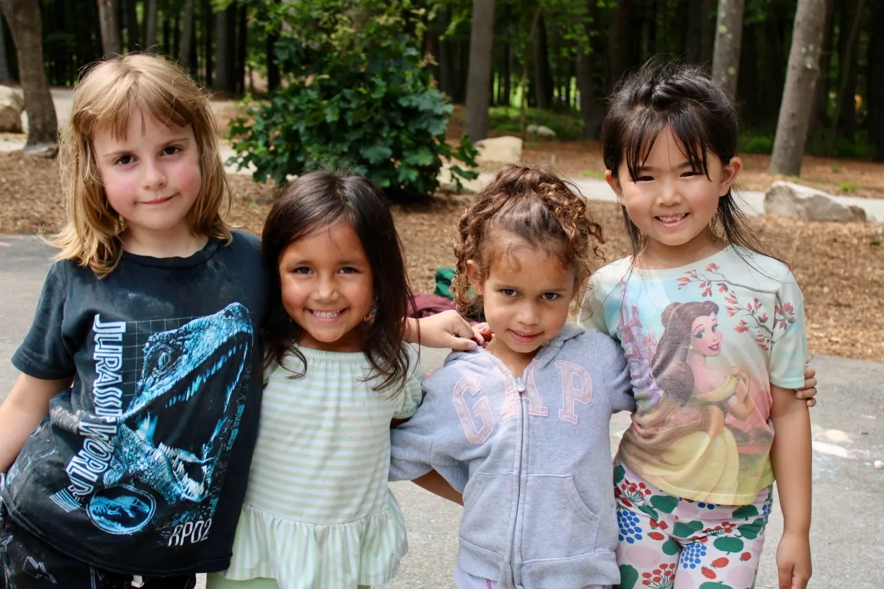 photo of a group of young campers