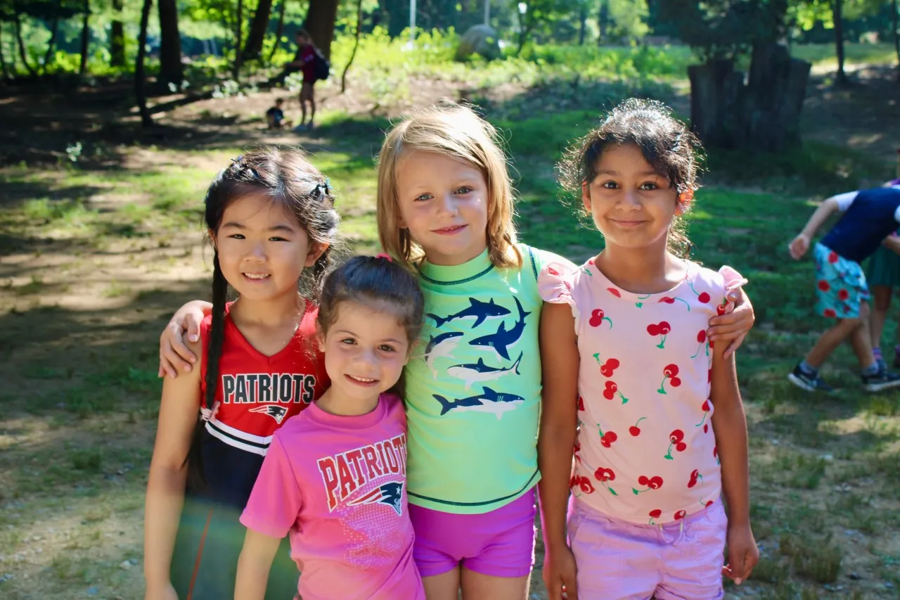 photo of a group of young campers