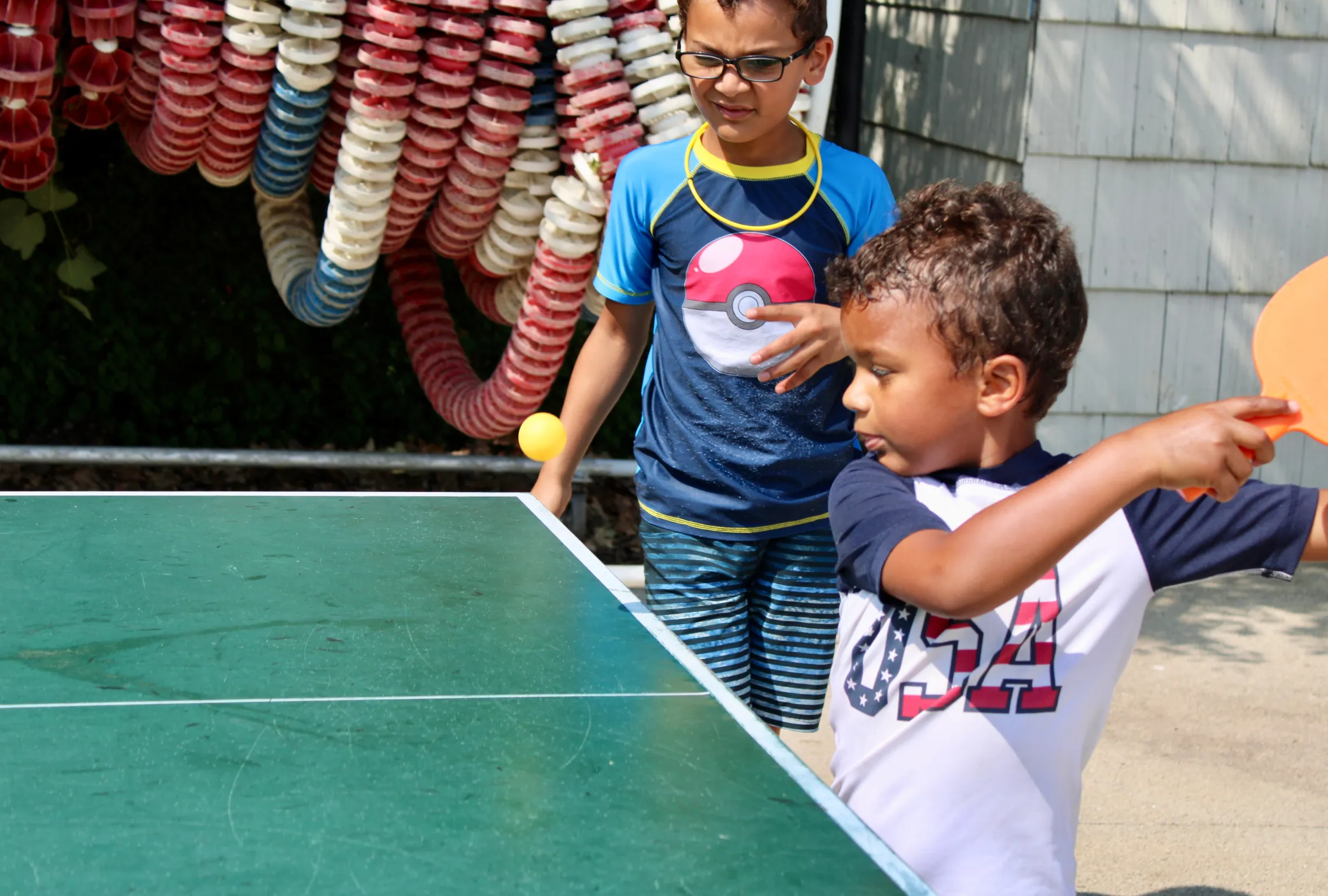 Ping Pong player at camp