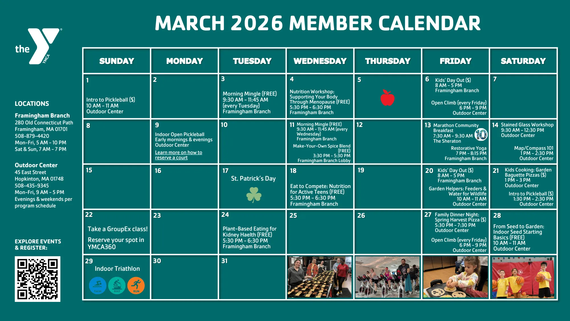 March Member Calendar