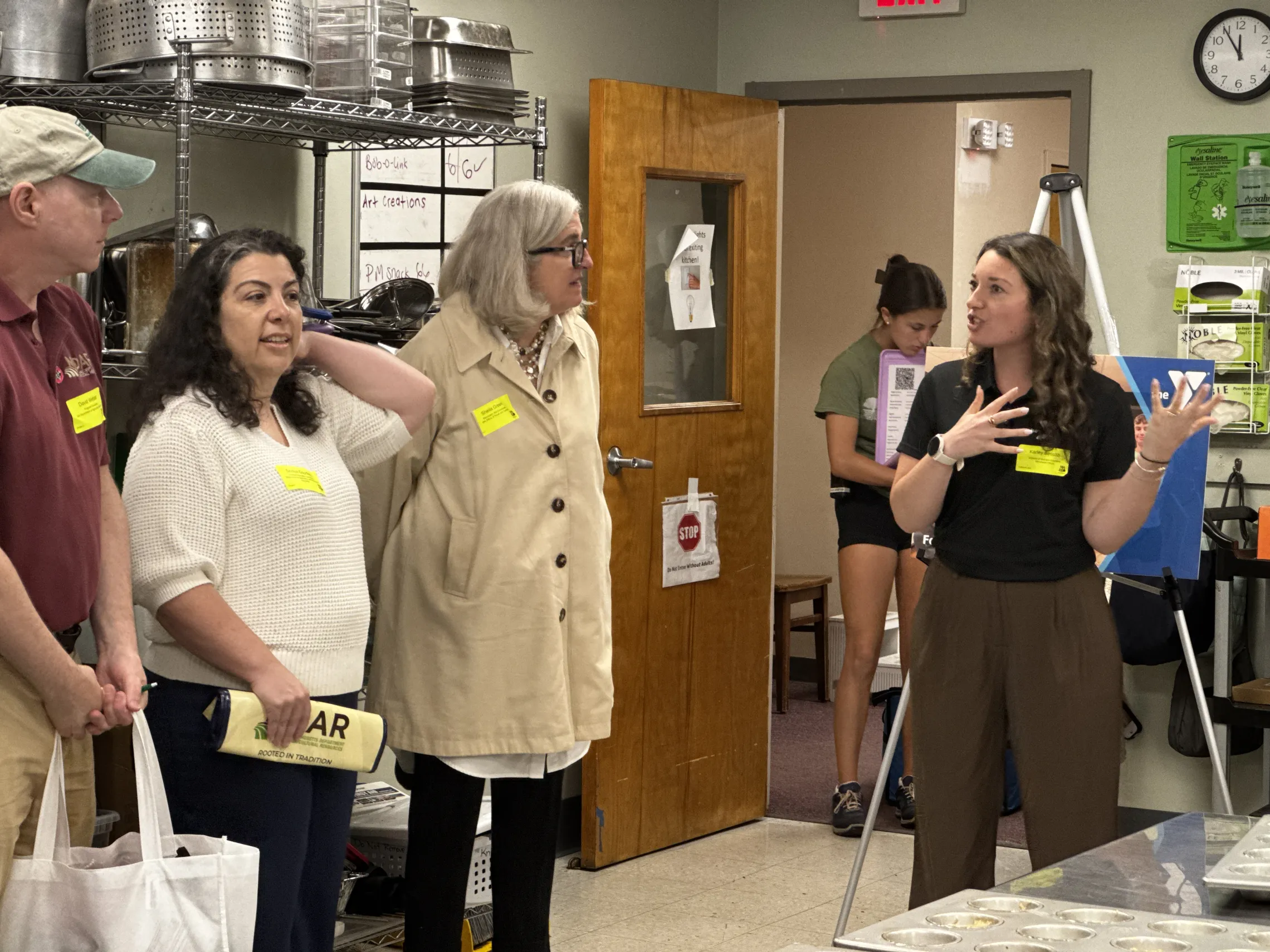 Director of Nutrition Education Gives Guests a Tour of the Teaching Kitchen