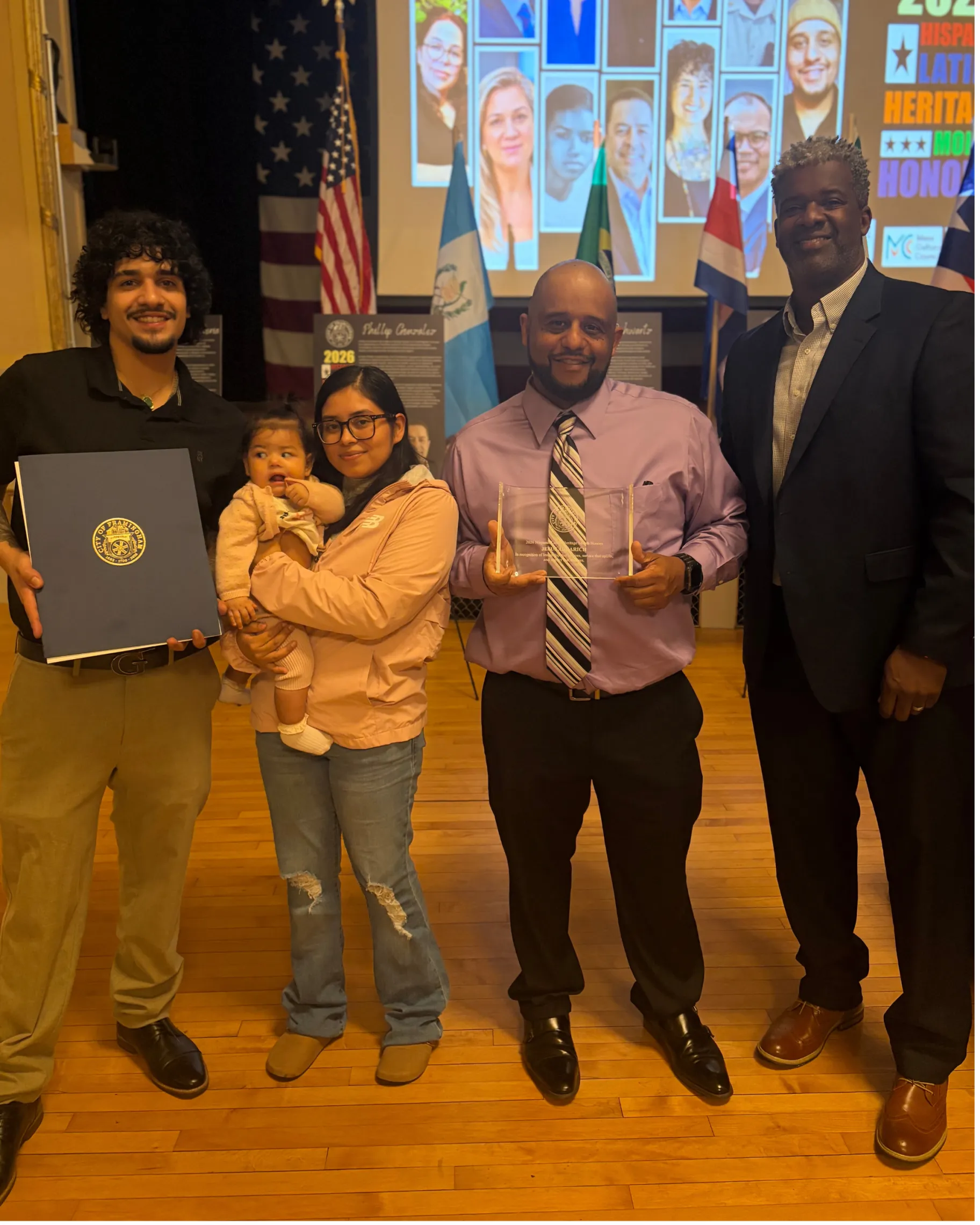 Honoree Jesus Addarich with his family