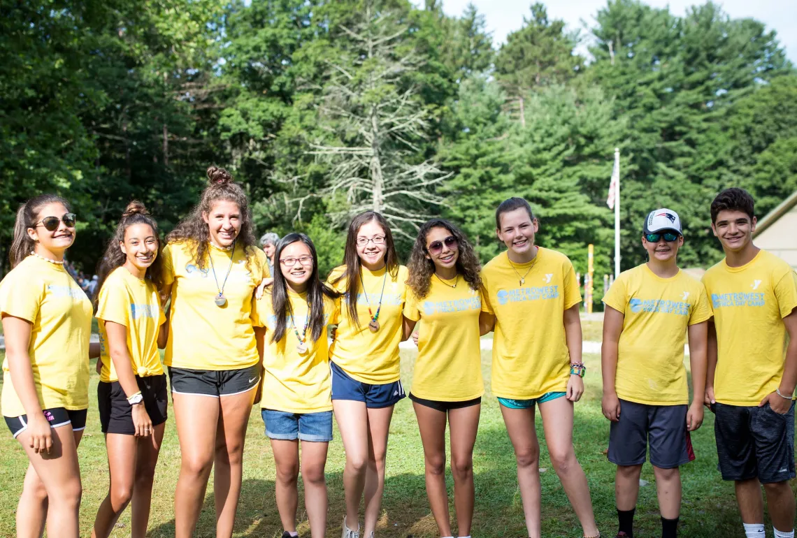 group photo of teenagers