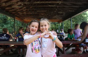 Making friends at Y summer camp