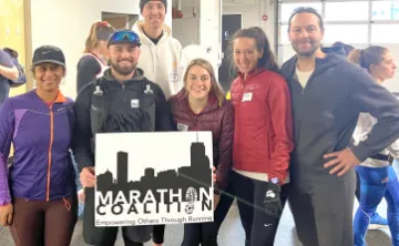 Members of the MetroWest YMCA Marathon Team