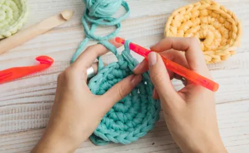 colorful crocheting
