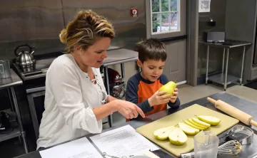 Cooking with Littles: Pears at the MetroWest Hopkinton Outdoor Center